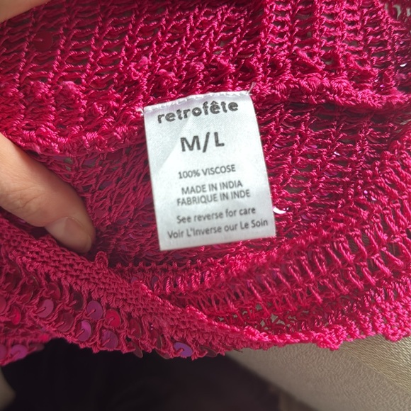 Retrofete pink mini sparkle dress - Picture 8 of 8